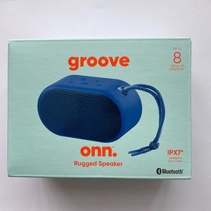 groove onn. Rugged Portable Bluetooth Speakers Waterproof Blue New